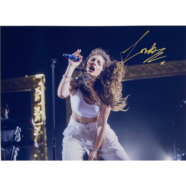 Autograph Signed Lorde Photo