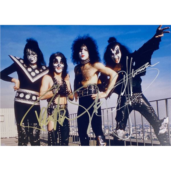 Autograph Signed KISS Photo