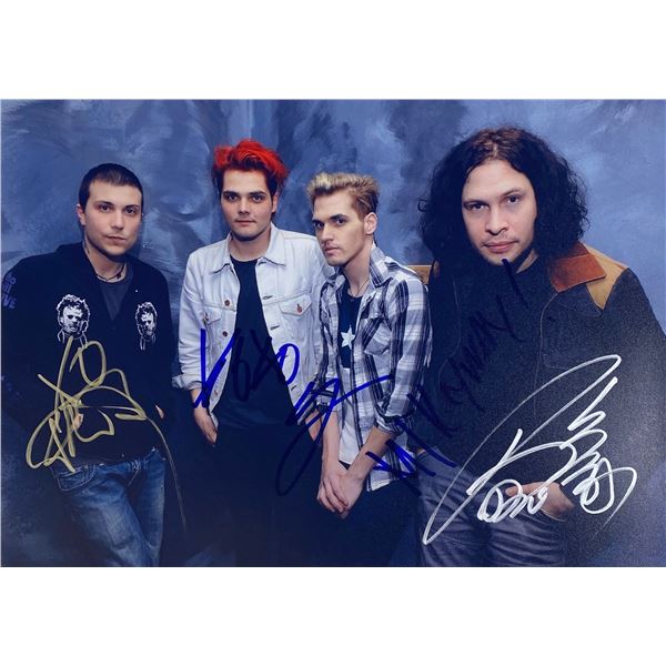 Autograph Signed My Chemical Romance Photo