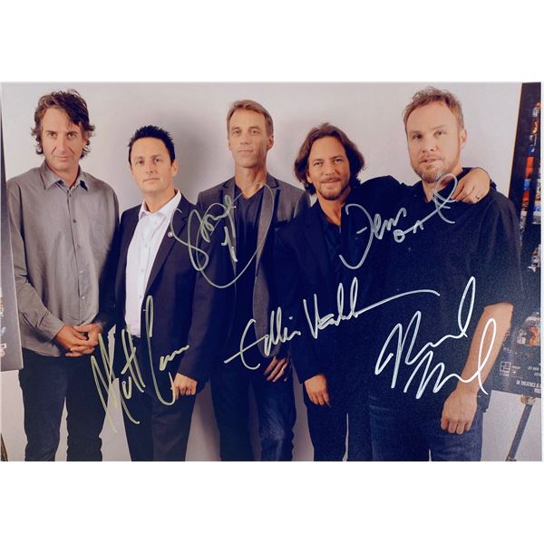 Autograph Signed Pearl Jam Photo