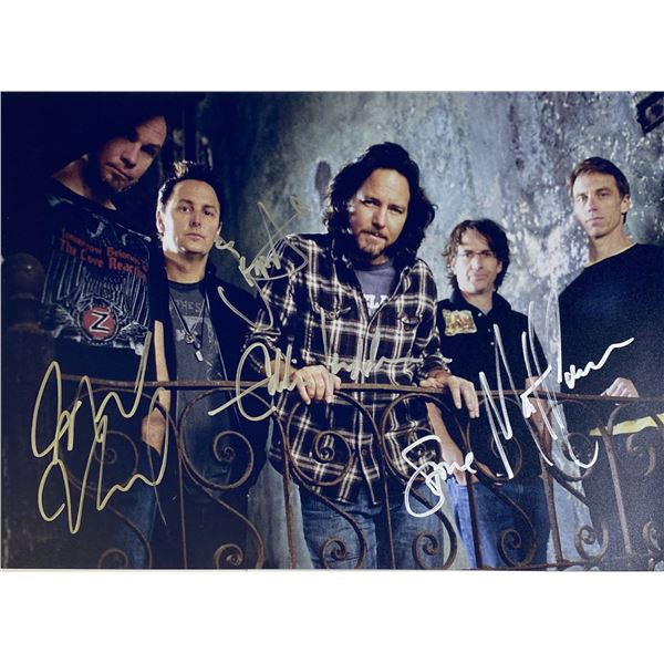 Autograph Signed Pearl Jam Photo