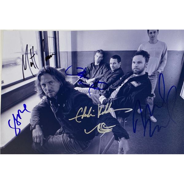 Autograph Signed Pearl Jam Photo