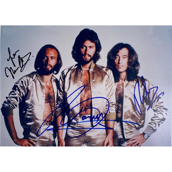 Autograph Signed Bee Gees Photo