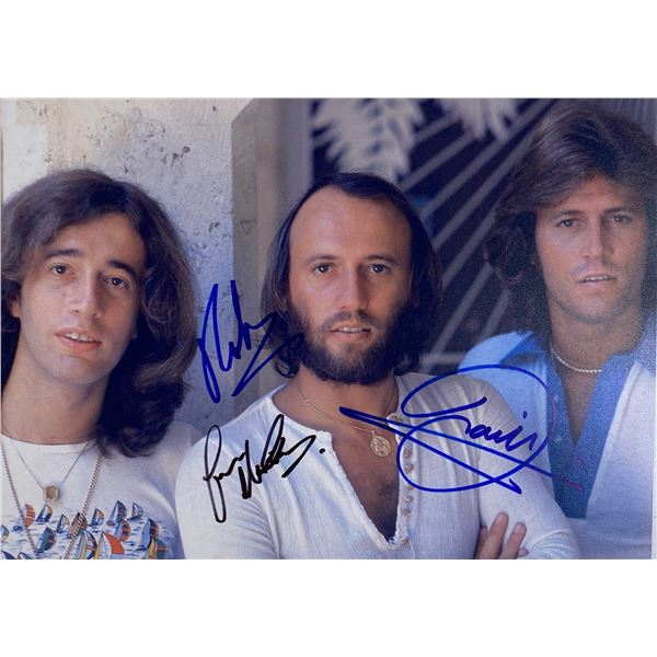 Autograph Signed Bee Gees Photo