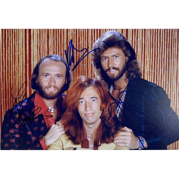 Autograph Signed Bee Gees Photo