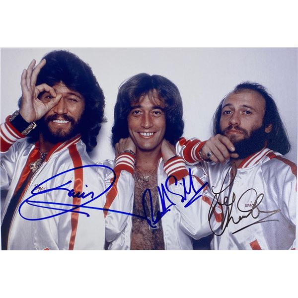 Autograph Signed Bee Gees Photo