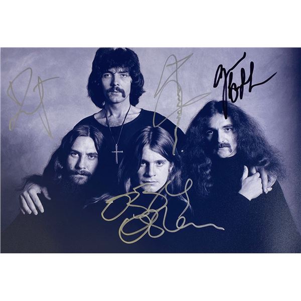 Autograph Signed Black Sabbath Photo