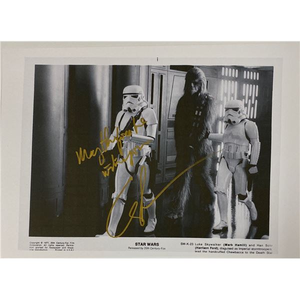 Autograph Star Wars Photo Card