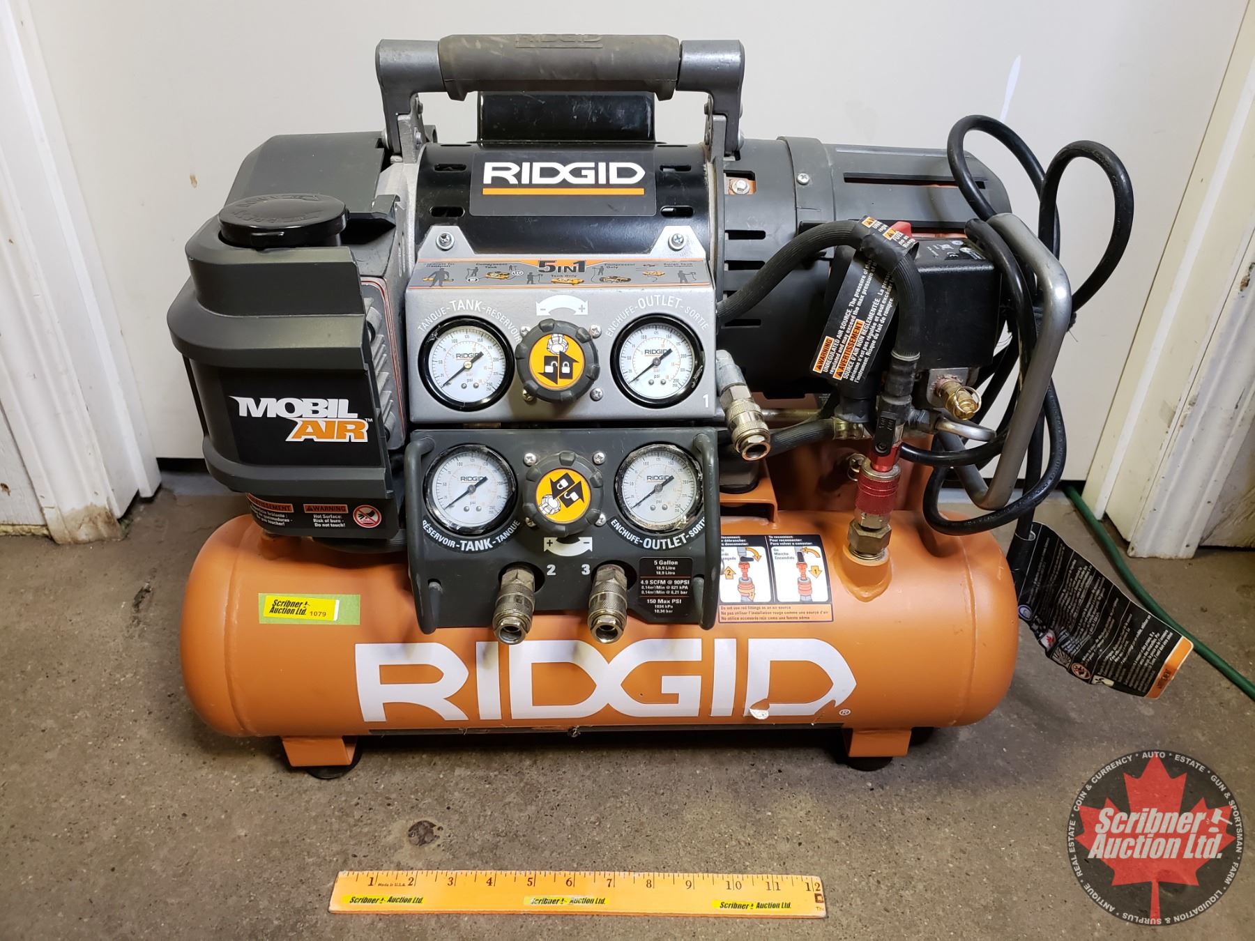 RIDGID Mobil Air 5 in 1 Compressor & Tank (19