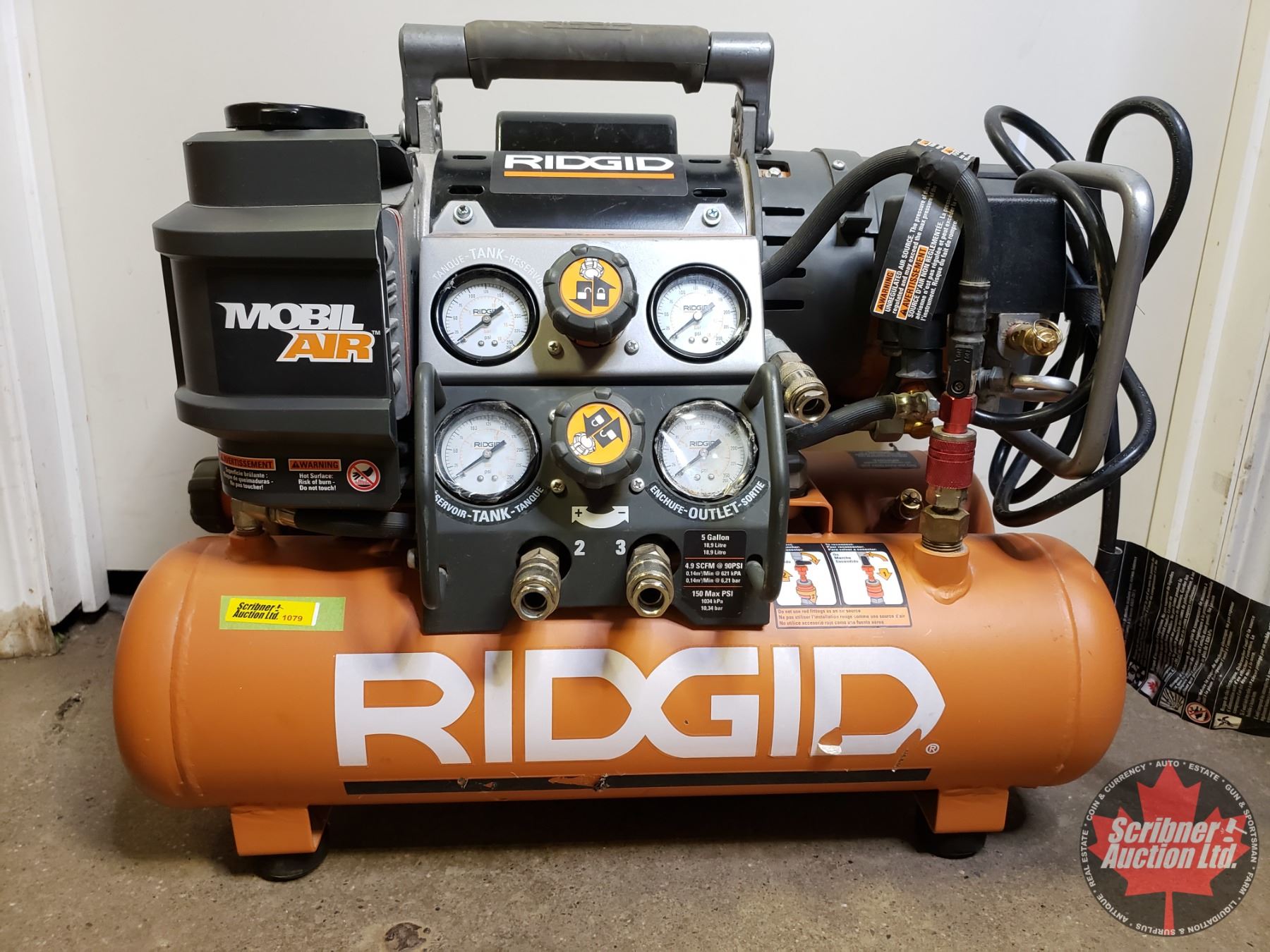 RIDGID Mobil Air 5 in 1 Compressor & Tank (19