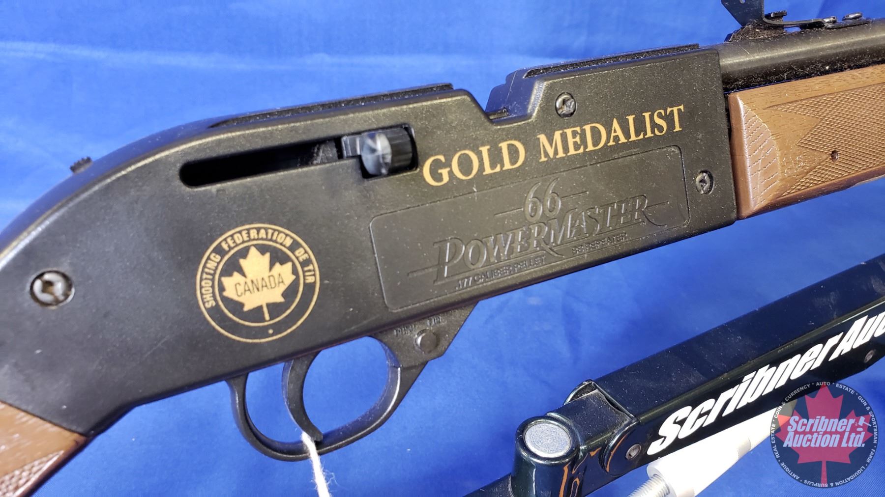 766 Powermaster Crossman Air Gun ~ Gold Medalist 66 Power Master .177 cal Pellet/BB ...