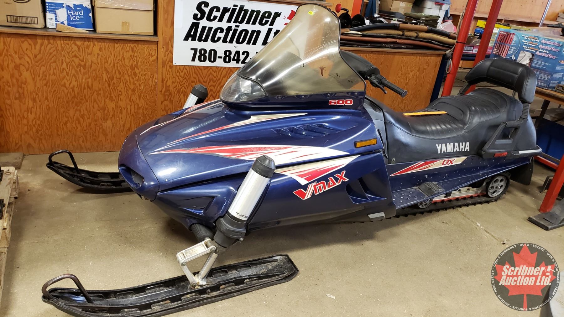 Snowmobile YAMAHA Vmax 600 DX (Manufacture 7/95) S/N#8CG-008060 (SEE ...