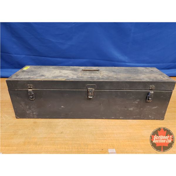 Black Tool Box (8"H x 30"W x 8-1/2"D) (SEE PICS!