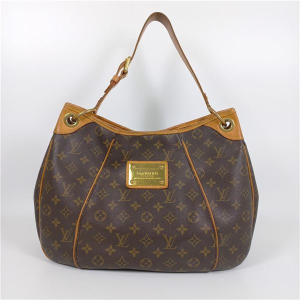 Louis Vuitton Brown Monogram Canvas Leather Galliera PM Hobo Bag