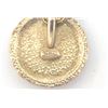 Image 4 : Chanel Gold-tone Metal Round Logo Pendant Chain Necklace
