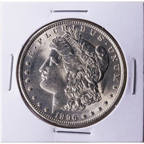 1896 $1 Morgan Silver Dollar Coin CH BU