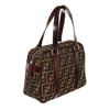 Image 3 : Fendi Brown Zucca Canvas Leather Handbag