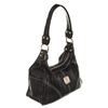 Image 2 : MCM Black Leather Contrast Stitch Hobo Bag