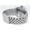 Image 4 : Rolex Mens 36 Stainless Steel Green Vignette Diamond Datejust Wristwatch