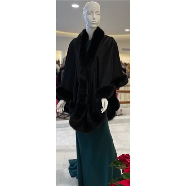 Yudofsky Furs - Cashmere & Fox Cape