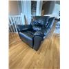 Image 2 : Black Palliser Leather Recliner and Loveseat