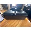 Image 1 : Leather Storage "Coffee Table" with Reversible Cushions