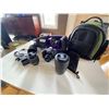 Image 3 : Nikon D7100 DSLR Camera with 3 Lenses (Tested, Works)