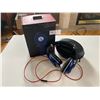 Image 1 : Beats Studio Headphones (Blue with Box and Carrying Case) (Tested, Works)