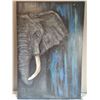 Image 2 : Art "Elephant" Original Oil Painting on Canvas Wrap by Pamela Marie Carr