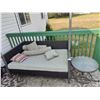 Image 1 : Large Outdoor Patio Seat/Bed & Table