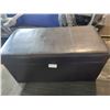 Image 1 : Leather Style Ottoman with Storage