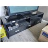 Image 1 : Wooden Glass Top TV Stand/Entertainment Unit *DOES NOT INCLUDE CONTENTS*