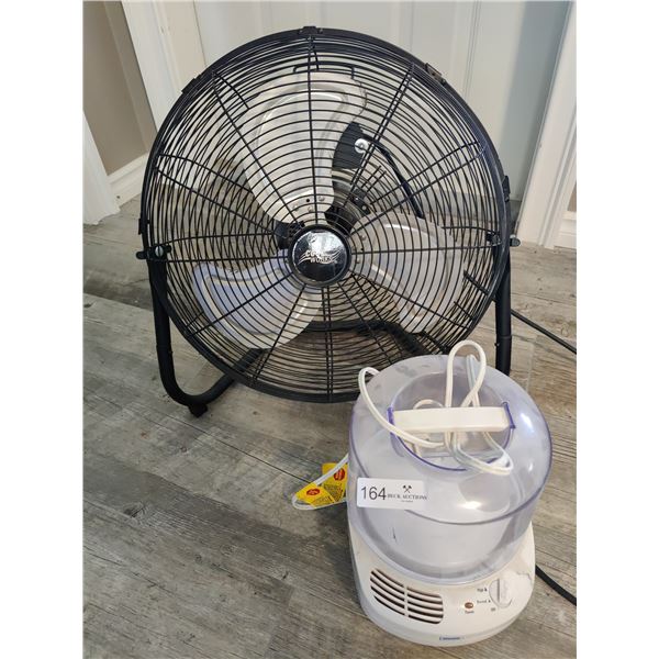 Large 3-Speed Coolworks Fan & Small Room Humidifier