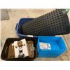 Image 1 : Floor Mats Totes Baskets and Figurine Lot