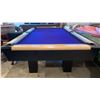 Image 1 : Dufferin Games Pool Table With Purple Felt Great Condition 8' Feet X 56" Wide X 32" Tall Maple Rails