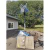 Image 1 : Outdoor Basketball Hoop with New Spalding Backboard, Rim and Net