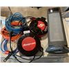 Image 1 : 2 Snap On Tools Retractable Extension Cords Plus Cleaning and Organizing Supplies