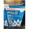 Image 2 : Sylvania Stay-Lit Platinum LED C6 Lights (100 lights/10m of lights per box - 5 boxes total)