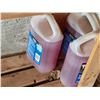 Image 2 : Wooden Garage Shelving Unit with Assorted Chemicals and Tow Hitches