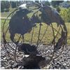 Image 1 : Four Foot Tall World's Gym WG Metal Globe