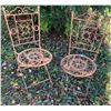Image 1 : Two Wrought Iron Garden Chairs