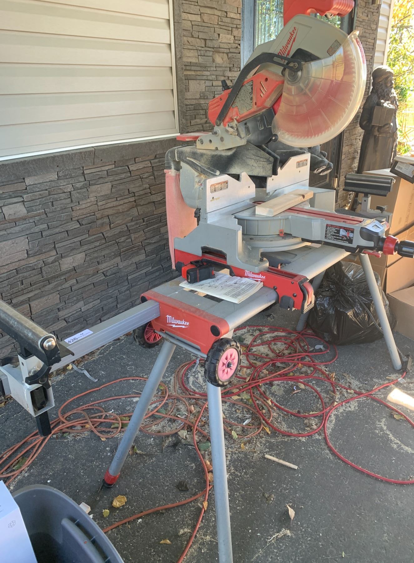 Milwaukee 12" Sliding Dual Bevel Miter Saw - Beck Auctions Inc.