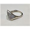 Image 3 : 14K White Gold Diamond Ring (has reserve bid)