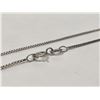 Image 2 : 10K White Gold Thin Necklace
