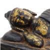 Image 3 : Antique Reclining Gilded Buddha on Box Base (ANT-524)