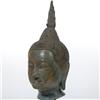 Image 3 : Bronze Thai Buddha Head on Base   (CLB-116)