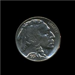 1937D Buffalo 5c Nickel BU Gem+ Coin (COI-1739)