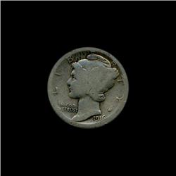 1916-D US Mercury Dime Coin  (COI-195)