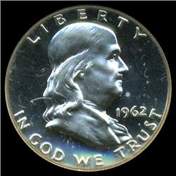 1962 Franklin Half Dollar Proof Super GEM Graded (COI-3876)