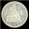 Image 1 : 1887 Seated Dime Nice Circulated (COI-4327)